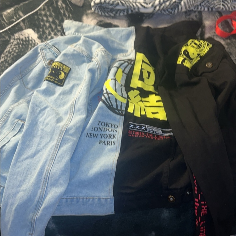 Brooklyn Jean jacket  multi color